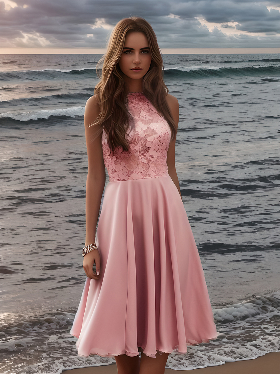 Blush Pink Homecoming Dress